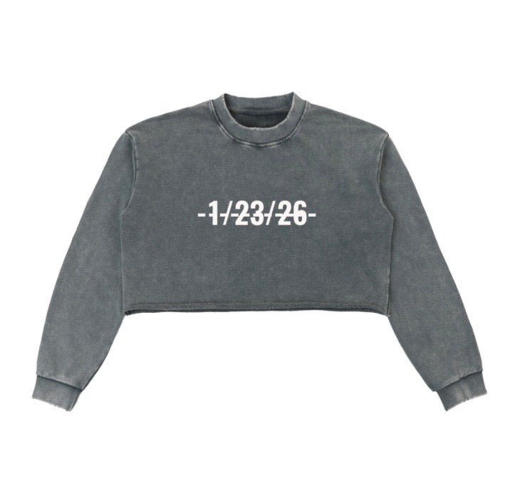 "Nothing Last" Cropped Sweater